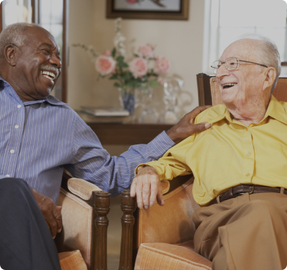 Smiling elderly woman